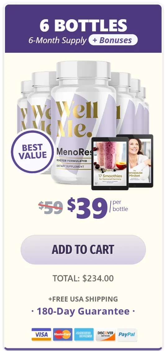 MenoRescue-6 bottle price